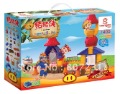 Children Plastic Swine Foo Fighting Series Construction Building Blocks