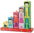 Happy Family Colourful Wooden Blocks Toys