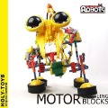 Interenting Ox-eyed Robots Building Block Assemble Educational Toys