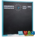 Square Shape Wood With Clock Drawing Toys