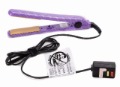 Purple Ceramic Electric LED Display Hair Straightener
