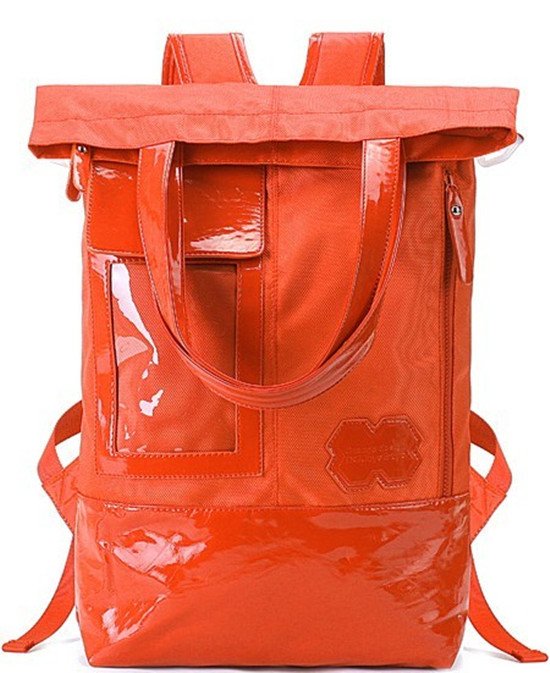 Zipper Hasp PU Camping & Hiking Backpacks