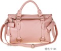 Lady Pink PU Zipper Soft-skinned Bow Style Hiking Backpacks