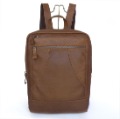 Square Shape With Zippers Leather Hiking Backpacks