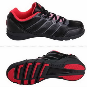 Rubber Lace-up with Air Cushion Men's Running PU Athletic Shoes