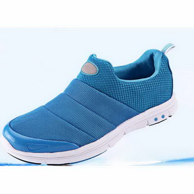Men's Mesh Leather Non-slip Breathable Lace-Up Summer Running Shoes