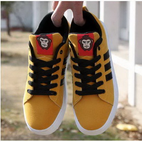 Men's Canvas Leather PU High Platform Three Colours Shoes