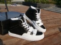 Rubber Sole Leather Skin Waterproof Lace-up Men's Athletic Shoes