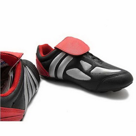 Men's Black Orange Colour Waterproof Breathable Lace-up Soccer Shoes