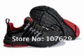 Women's Black Mesh Surface Rubber Sole Basketball Shoes