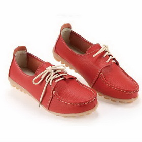 Women's Micro Fiber Synthetic Leather Breathable Lace-Up Walking Shoes