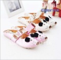 Girls' Cute Little Mouse Design Flowers Braided Hollow Out Toes Slipper