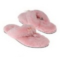 Women's Pink Fluff Flip Beauty Winter Home Cute Cotton Fur Slippers