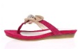 Summer Fashion Brand Women's PU Diamond Flowers Disposable Slippers
