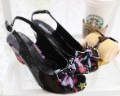 Women's Colourful Lovely with Rhinestone Bow Five-colours Wedge Sandals