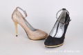Women's Glitter Lining Material Gold Colour Heels High-heels Sandal