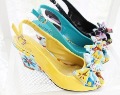 Women's PU Leather Buckle Bow High Heels Sandals