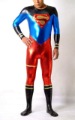 Lycra Superman Hero Spandex Comfortable Durable Back Entrance Zipper Bare Face Catsuit Costume
