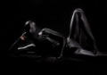 Sexy Lycra Spandex Black Full Body Zentai Costume