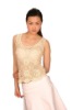 Ivory Sleeveless Polyester / Nylon Camisoles