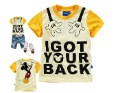 Children's Cotton Short Sleeve Cartoon Print O-Neck T-shirts
