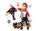 Children's Elastic Waist Unique Style Casual Jeans