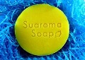 Yellow Round Shape Children Natural Handmade Stamps Soap