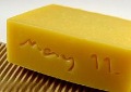 Yellow Rectangle Natural Handmade Stamps Soap For Basic Cleaning
