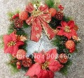 45cm Pinecone Floral Door Wreath Decoration Christmas Wreath