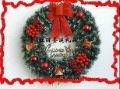 Colorful Beautiful Decorative Christmas Flower Wreath
