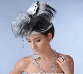 Princess Diana Pageant Feather Fashion Head Decorative Flowers