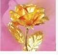 Gold Rose Decorative Flowers For Valentine's Day Gifts or Christmas Gifts