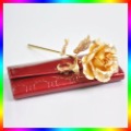 Gold Open Rose for Birthdays Anniversaries Weddings