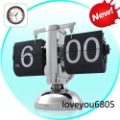 Internal Gear Operated Retro Flip Down Table Clock