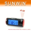 Brand New Sound Voice Control Backlight Projection LED Alarm Clock