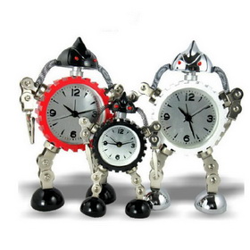 Alarm Plating Bake Aluminum Clock Face Plastic Backing Table Clock SMC76