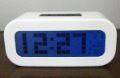 Metal Material Unique Blue Background Snooze Calendar Alarm clock