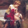 Free Shipping Art Repro oil painting:"woman Portrait" 24x36 inches