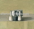 Printed on Canvas by Hands Simple Still Life Dim Colour Oil Painting