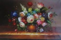 Hand-made Classical Flower Canvas Oil Painting