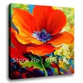 Modern Abstract Art Frame Flowers Oil Painting on Canvas