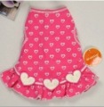 Pink Princess Style Eco-Friendly Lovely Bear Washing Anti-Shrink Pet Clothes