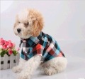 Classical Red Blue Plaid Dog Shirt Pet Clothing