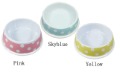 Round Eco-Friendly Green PVC Personalized Pet Dish