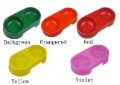 Green PVC Food and Water Combo Personalized Dog Bowls