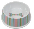 Fashion Design Green PVC Personalized Dog Bowls