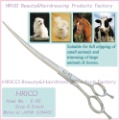 Eco-friendly Light Weight Scimitar Design Hconvex Edges Hollow Ground  Stainless Steel Pet Sallon Scissors