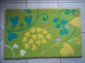 Stripe Embroidered Floor Mat Cushion Carpet 100% Acrylic Wool