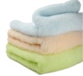 100% Kid's Bamboo Towel Pale Green Pale Orange White Soft Towel