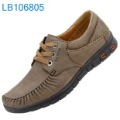 Men's Laced-Up Cow Leather Rubber Sole Shoes